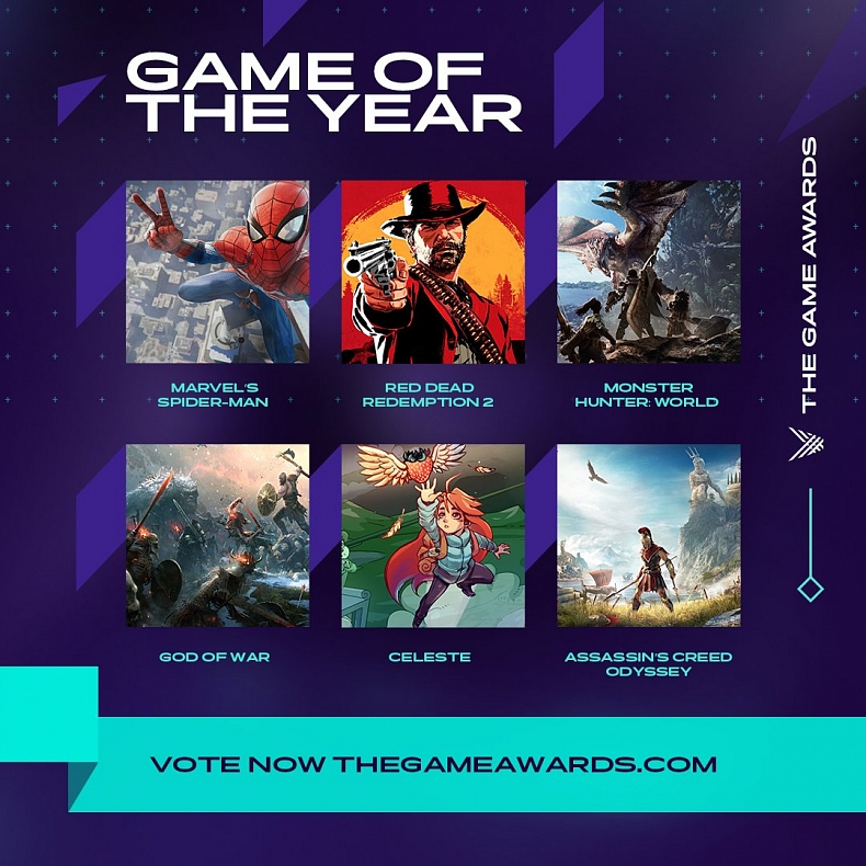 Nominace The Game Awards 2018 dokazují sílu PlayStation 4 exkluzivit