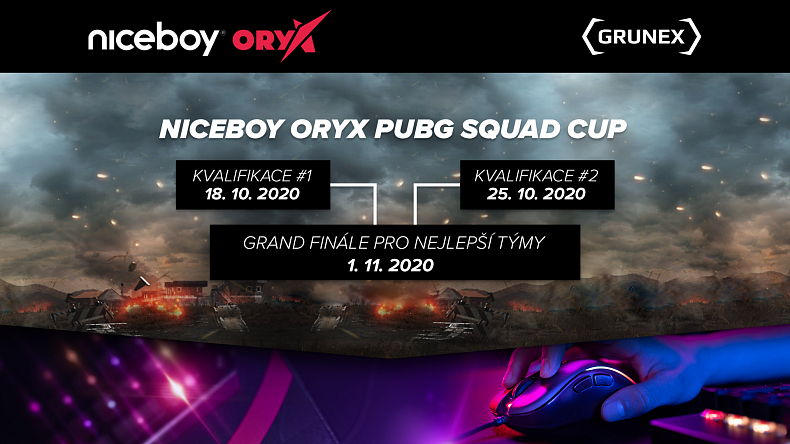 Připrav se na Niceboy ORYX PUBG Squad Cup