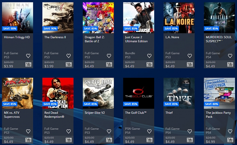 Obrovské dvoudenní slevy na PlayStation Store