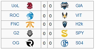 EU LCS Summer 2016 - Shrnutí 6. týdne