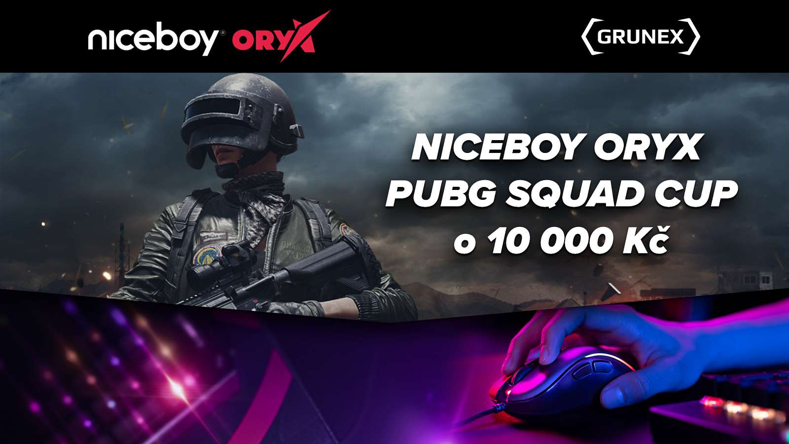 Ukažte svou týmovou sílu v Niceboy ORYX PUBG Squad Cupu