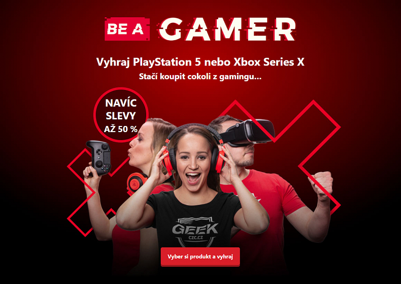 Soutěžte o PlayStation 5 nebo Xbox Series X v rámci Be a Gamer na CZC.cz