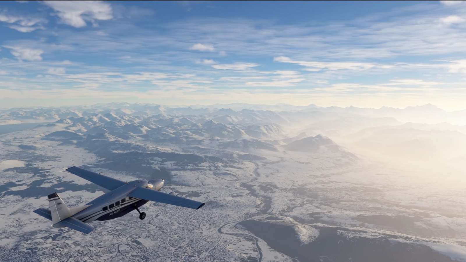 Microsoft Flight Simulator ukazuje v novém videu sníh