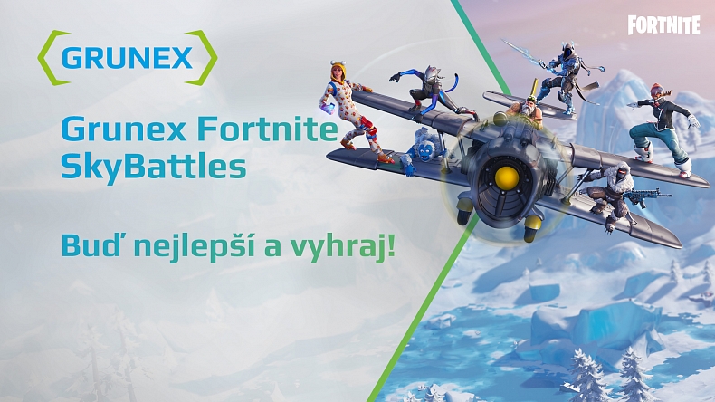 Přilétá Grunex Fortnite Fun Cup - SkyBattles