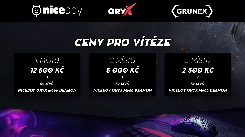 Připravte se na Niceboy ORYX CS:GO 5v5 Cup