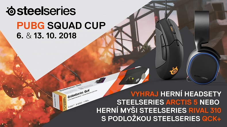 Přijď si zahrát dvojitou nálož SteelSeries PUBG Squad Cupů