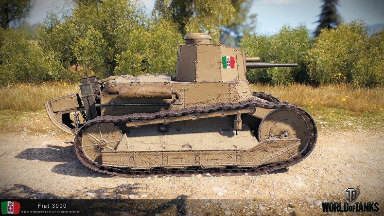 Fotky italských tanků tier I až X