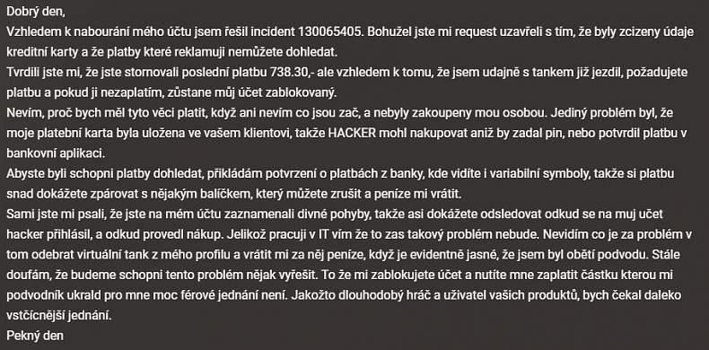 [WoT] Jak jsem přišel o WoT účet a spoustu peněz