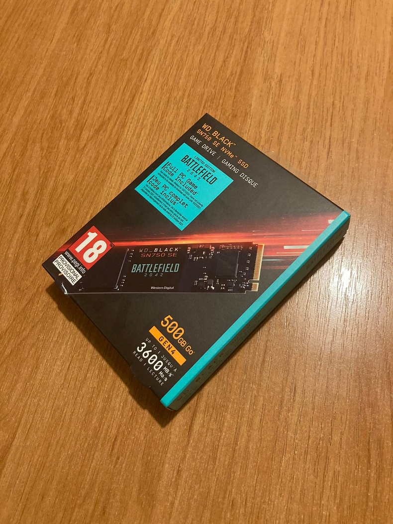 Recenze WD_BLACK SN750 SE NVMe - SSD v Battlefield edici pro hráče