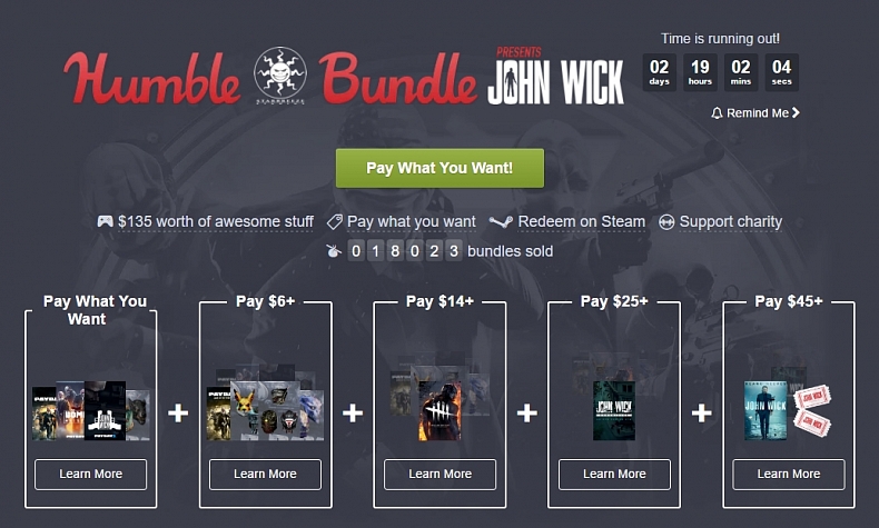 Humble Starbreeze Bundle - Payday 2, Dead by daylight a další!