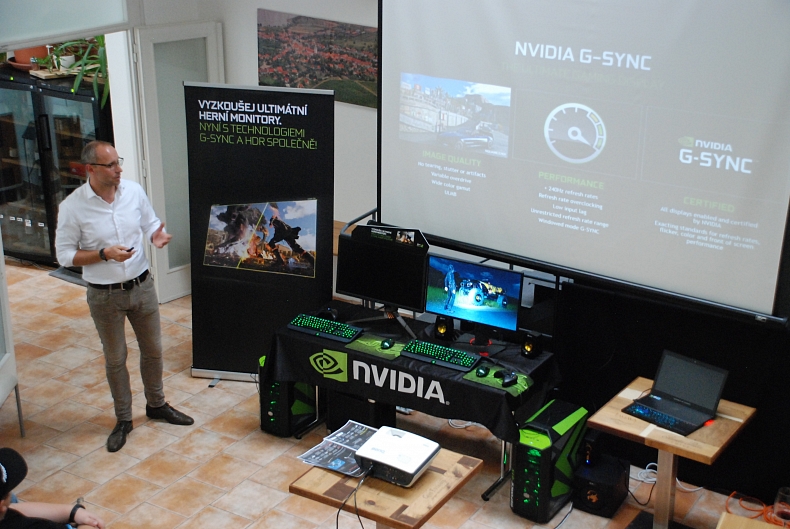 Nvidia v Praze ukázala výhody 4K monitoru s HDR a G-Sync