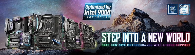 Optimalizované základní desky MSI Z370 pro procesory Intel 9000