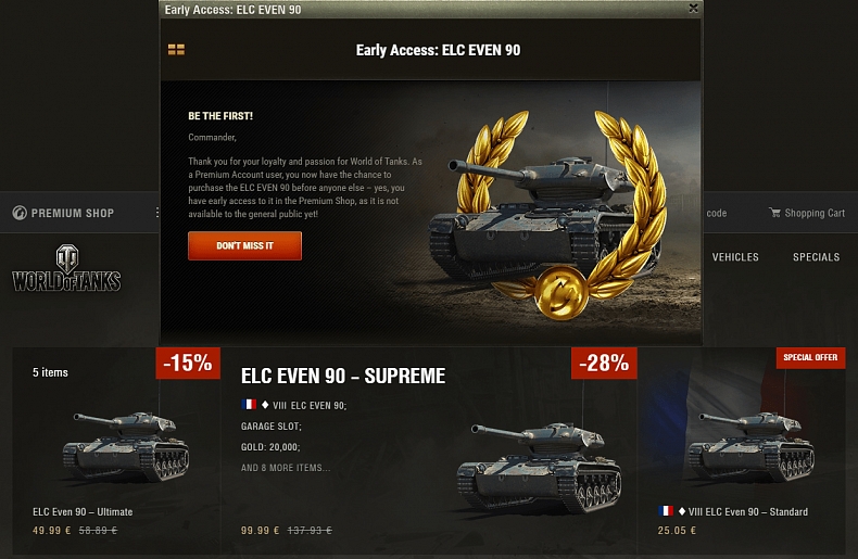 [WoT] ELC EVEN Early Access