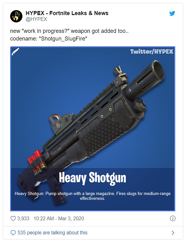 [Fortnite] Vrátí se Scoped AR a Heavy Shotgun?