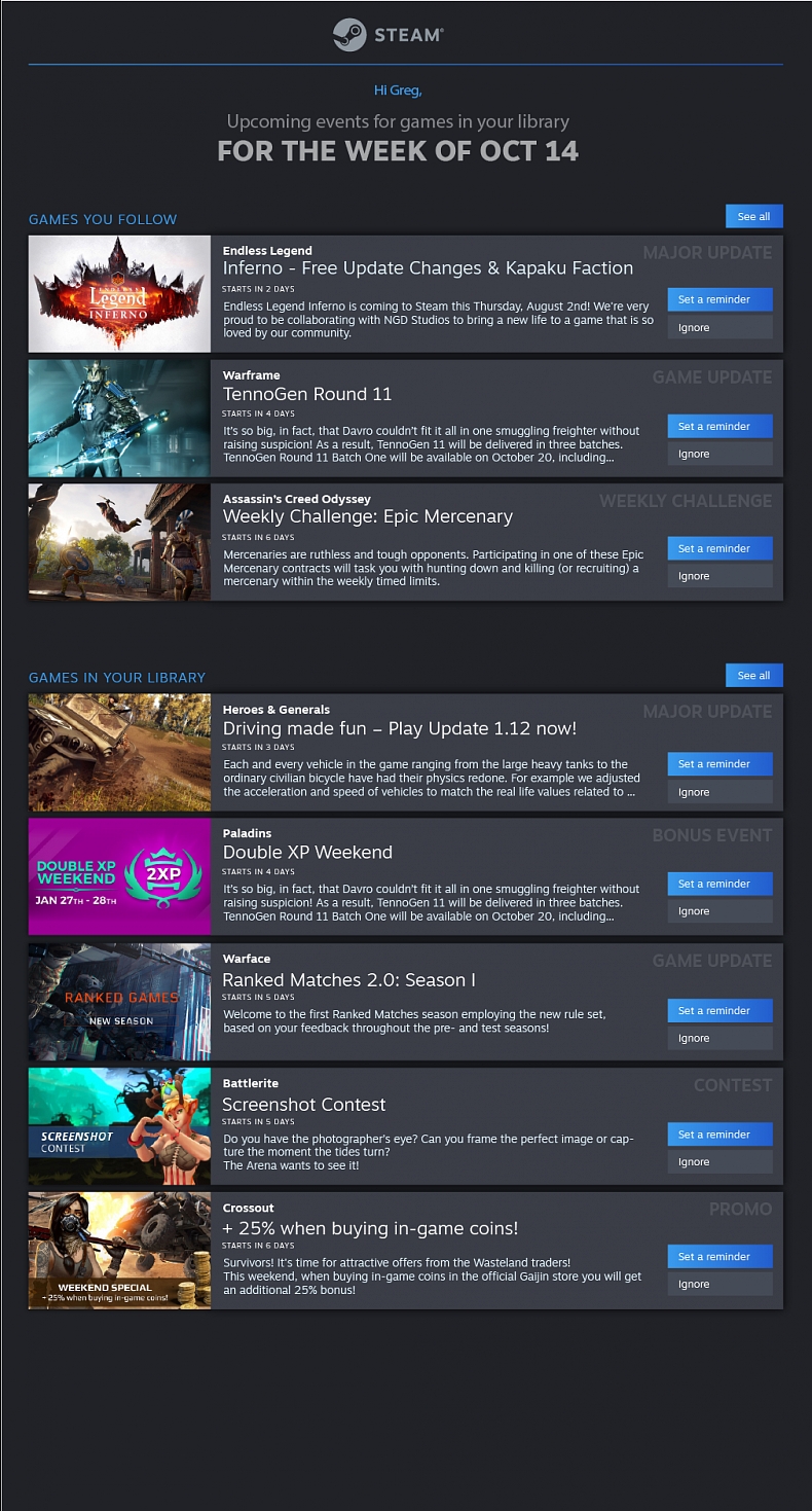 Steam se převlékne do nového kabátu