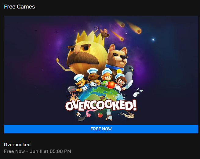 Kooperační Overcooked je k dispozici zdarma