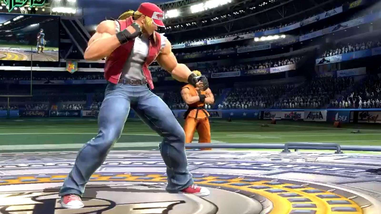 Terry Bogard  rozdává rány v Super Smash Bros. Ultimate