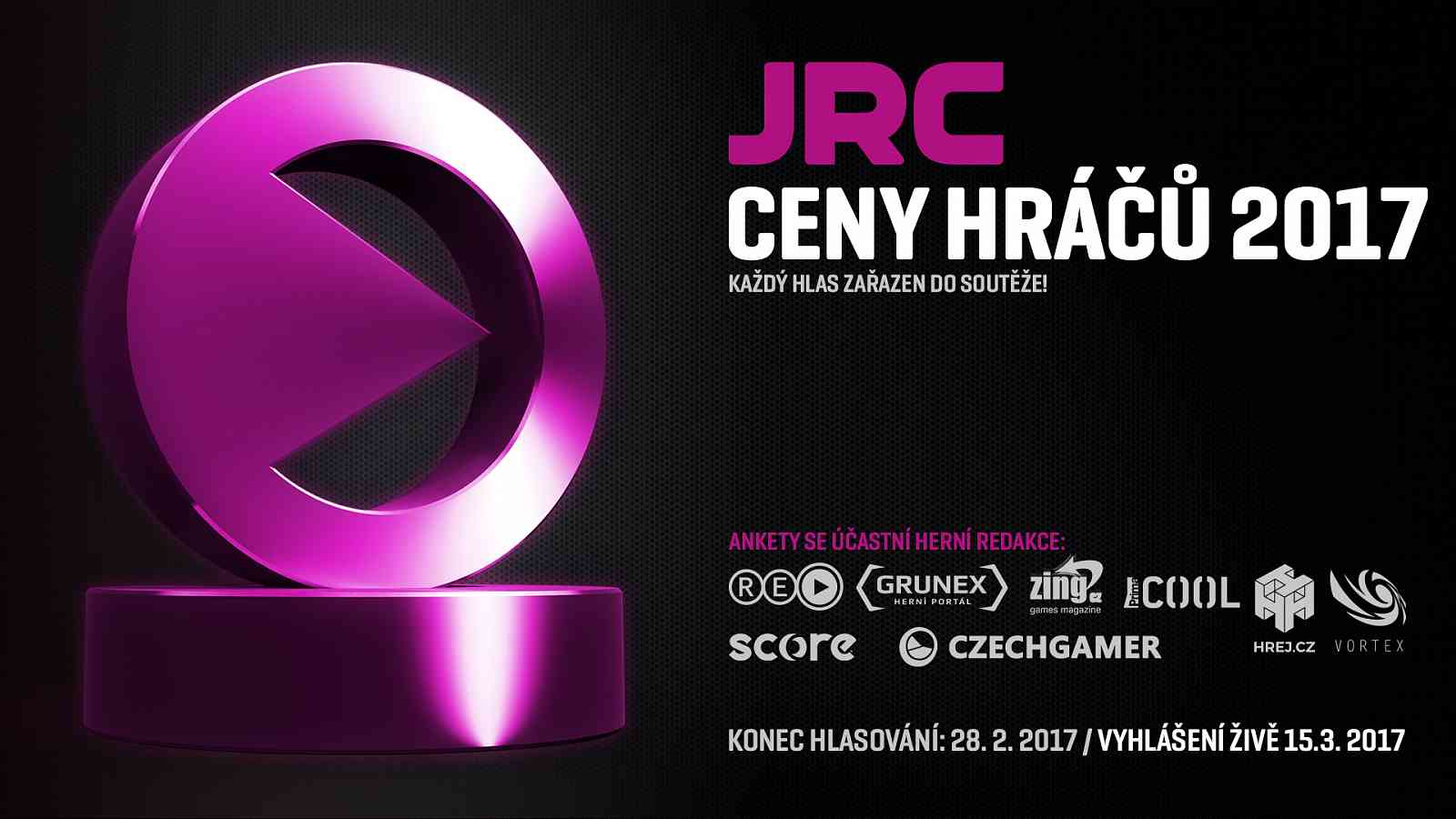 Odstartoval 3. ročník hráčské ankety Ceny Hráčů 2017!