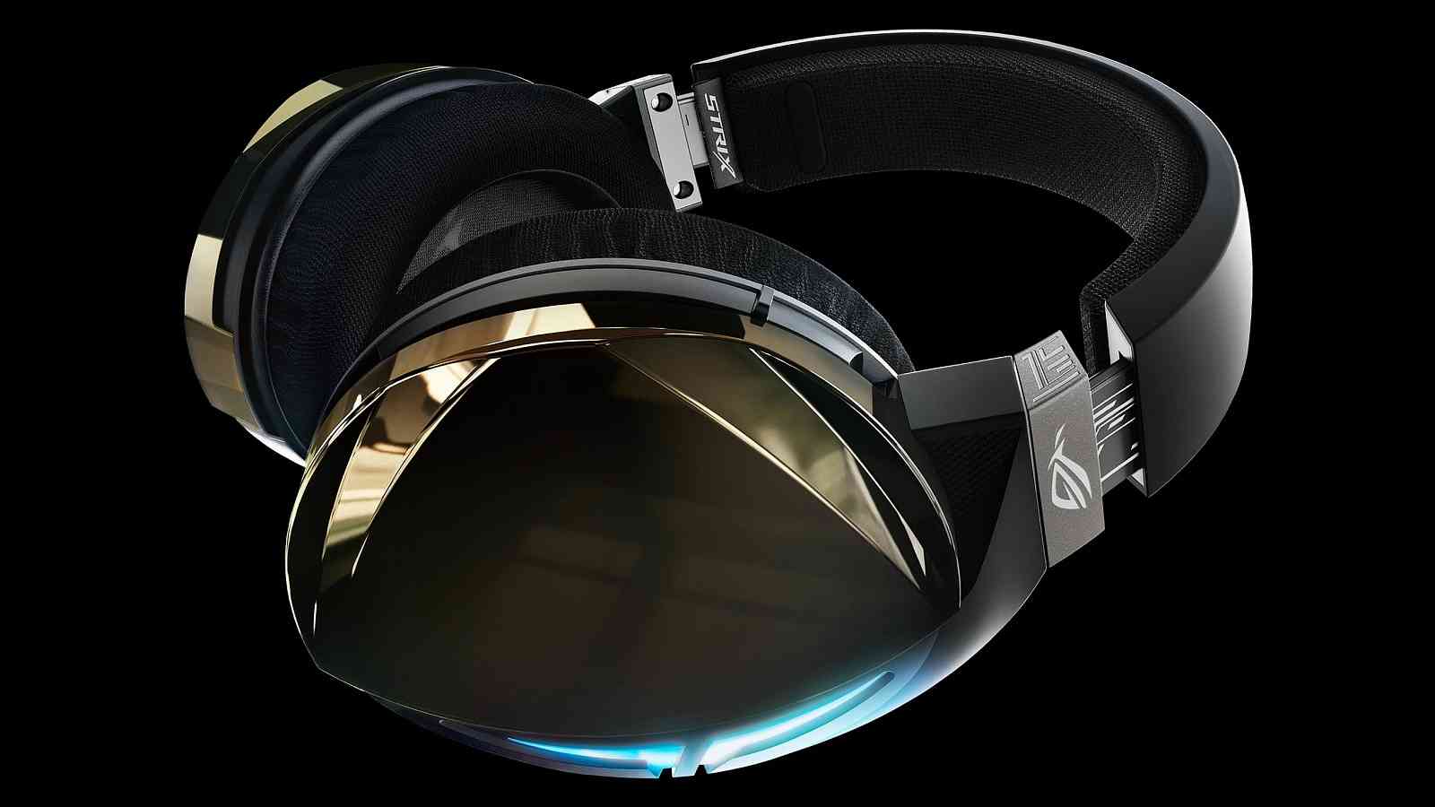 Nový Asus ROG headset netradičně září zlatou barvou