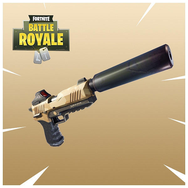 [Fortnite] Do hry přišla nedávno pistol s tlumičem