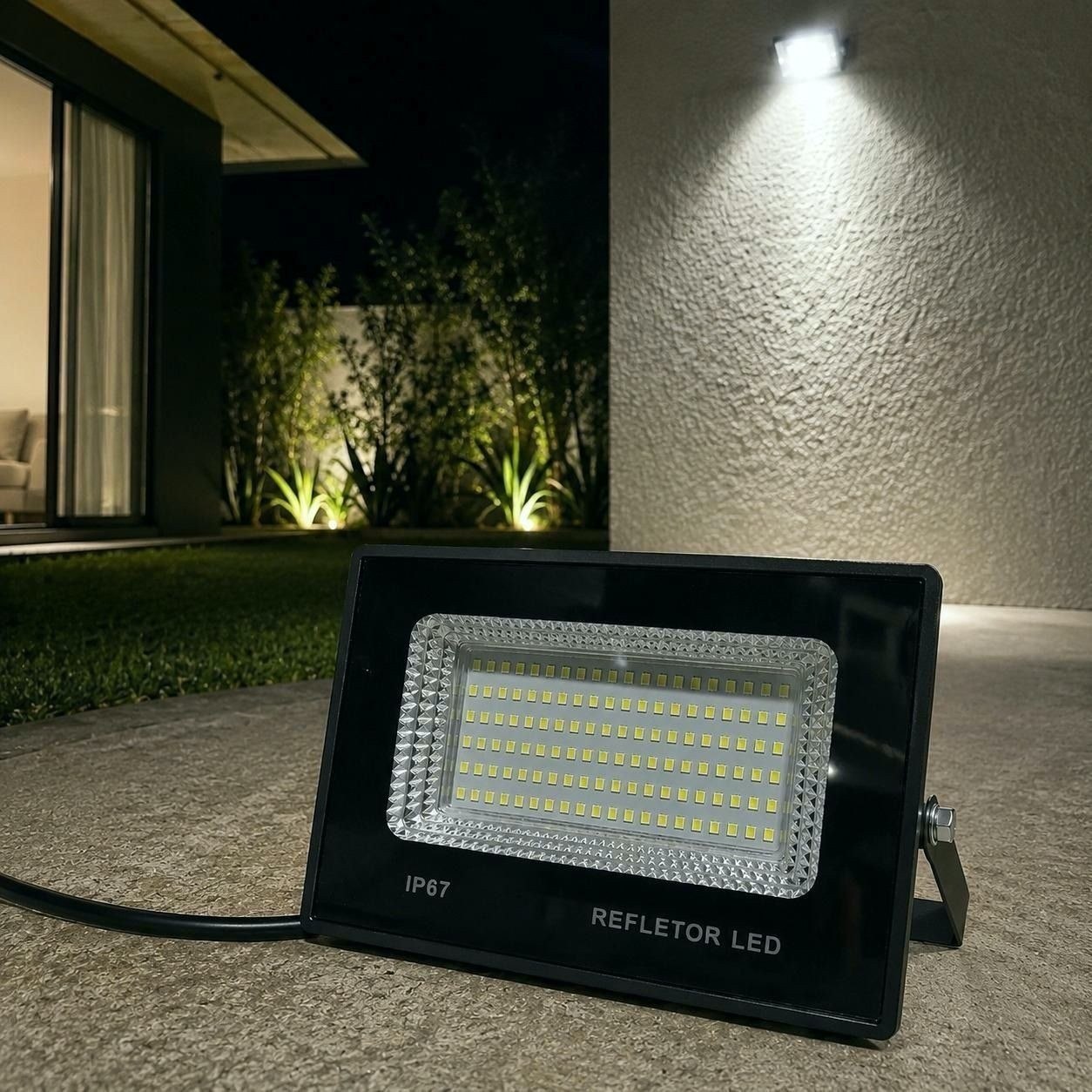 PERFEITO PARA ÁREAS EXTERNAS

kit 2 Refletor Led 200w Holofo