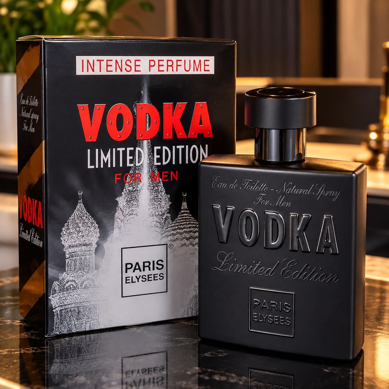 VODKA SÓ NO NOME, CALMA

Paris Elysees Vodka Limited Edt 100