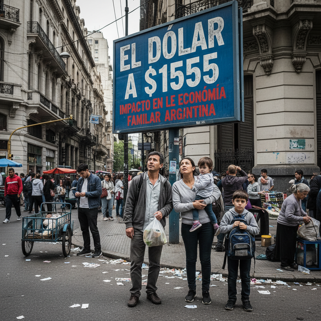 Dólar a $1555: La realidad cotidiana que desafía el relato del crecimiento