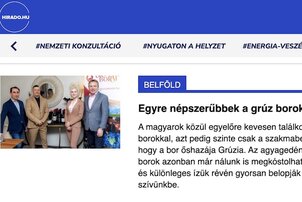 Egyre népszerűbbek a grúz borok - hirado.hu