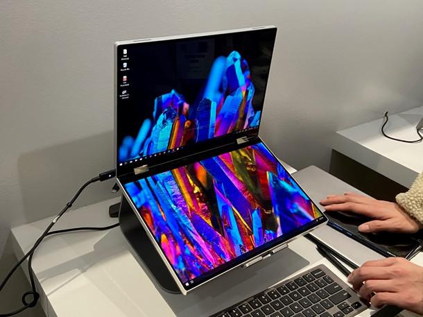 Dell Concept Duet: Portátil con diseño de doble pantalla y teclado