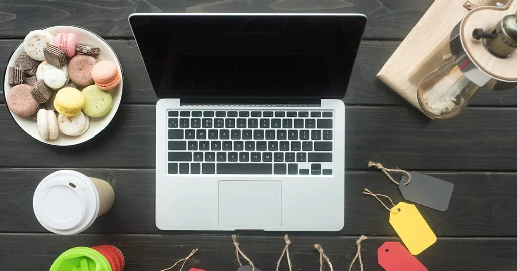 Apple Macbook on desk