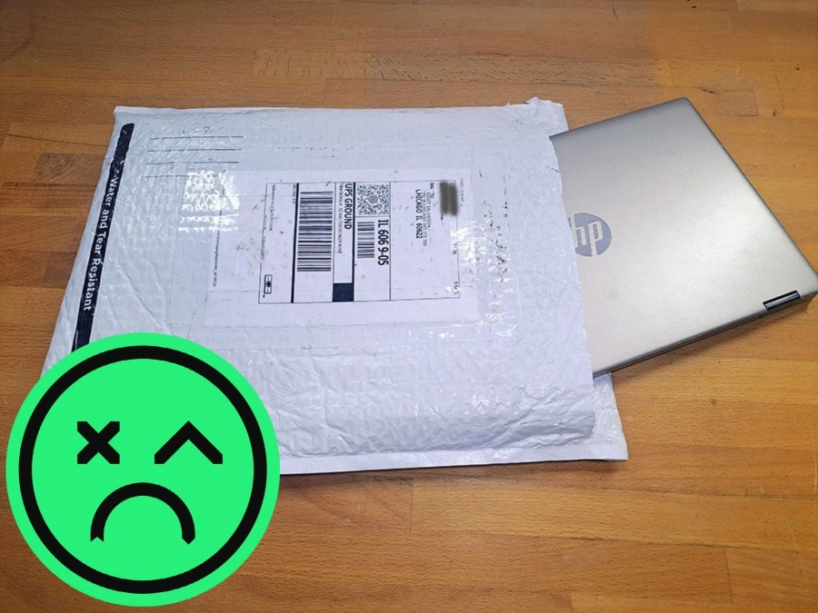 Example of insufficient, unsafe device packaging