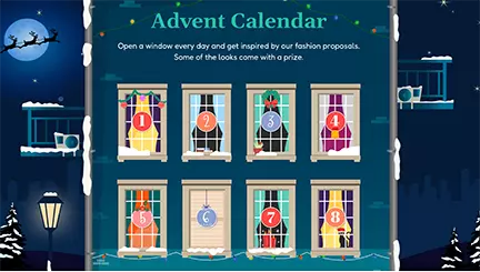 Advent Calendar Xmas Windows Design