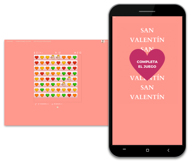 Slide & Match de San Valentín