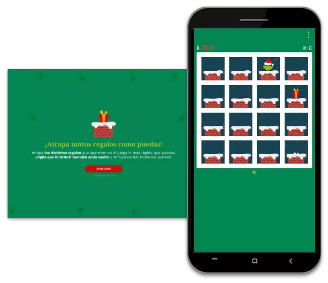 Juego Tap Tap de Navidad: ¡Atrapa tantos regalos como puedas!