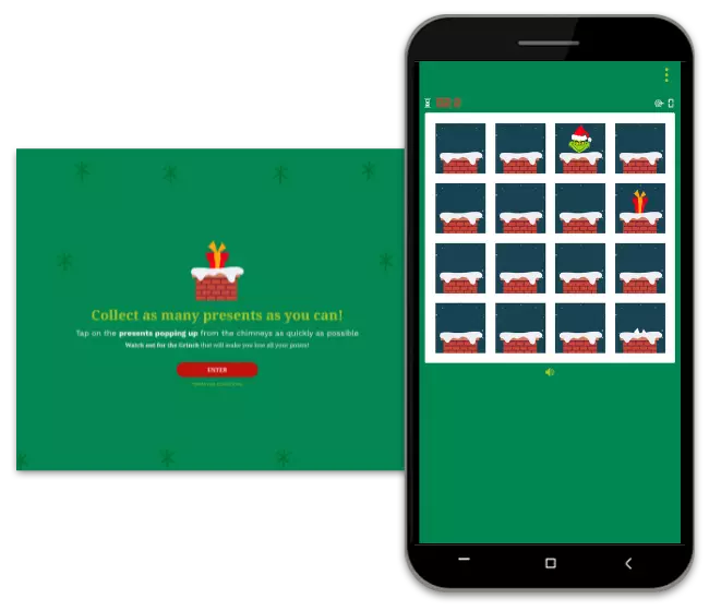 Christmas Tap Tap Game: Collect as many presents as you can!