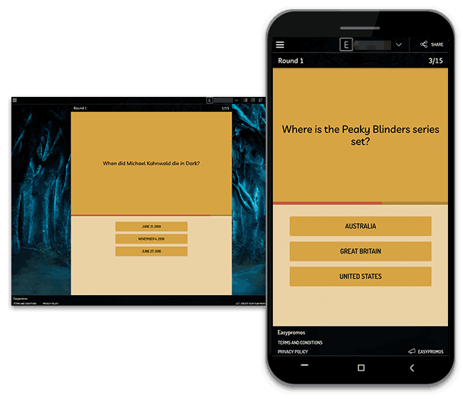 TV Series - Multi-Round Timed Quiz