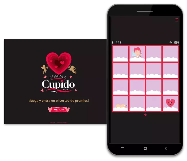 Juego Tap Tap de San Valentín: Atrapa a Cupido