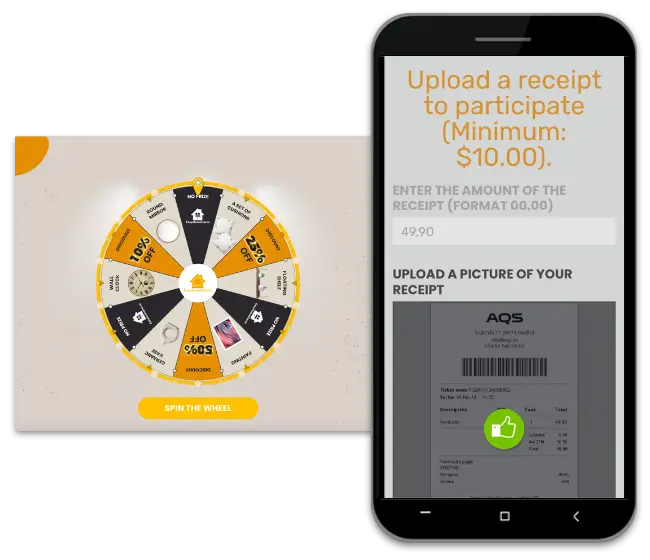 Validate Receipts with Spin the Wheel with OCR 