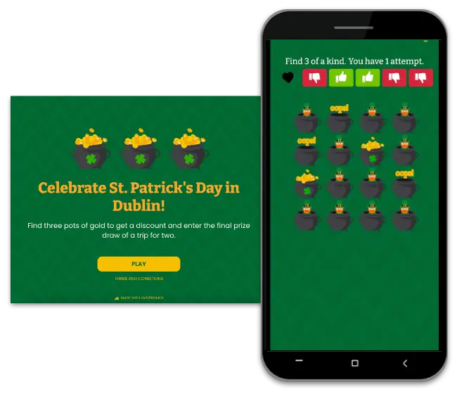 St. Patrick's Day Reveal & Win game