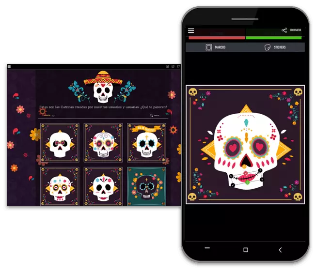 Escenarios del Día de Muertos (crea tu catrina)