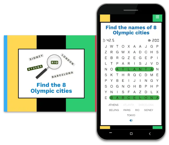 Olympic Games Word Search - Anonymous Mode