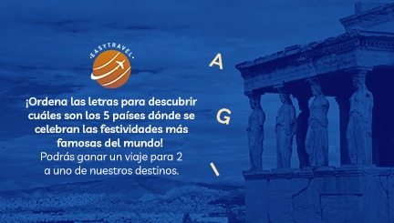 Letras locas de festividades y países (registro detrás del juego)