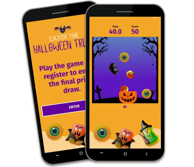 Halloween Themed Falling Objects Game