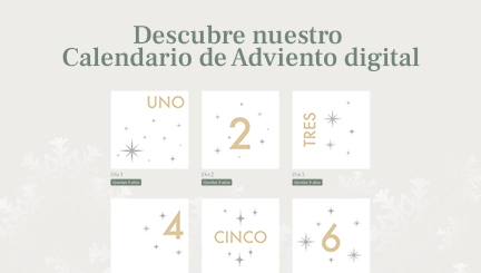 Calendario de Adviento estilo Claro