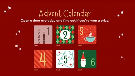 Advent Calendar Classic Xmas Design