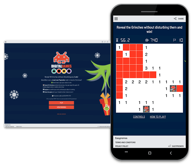 Christmas Minesweeper with Ranking and Registration