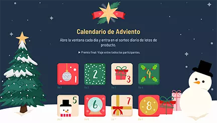 Calendario de Adviento estilo Oscuro