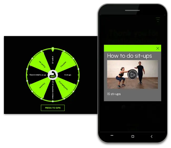 Fitness Spin the Wheel - Anonymous Mode