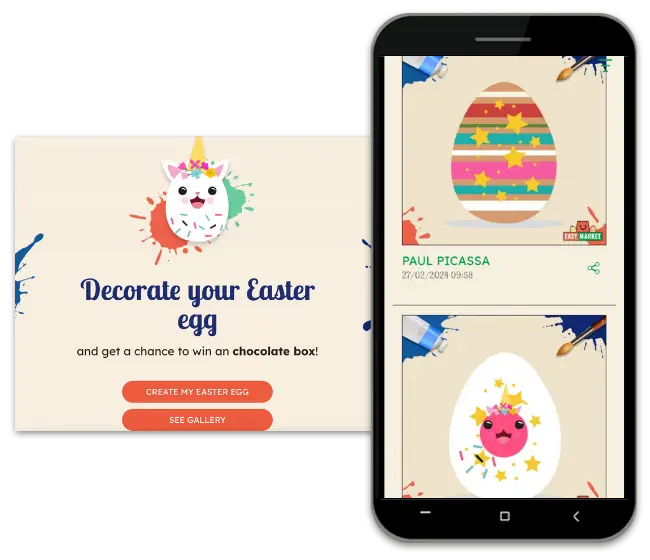 Easter Scenes game - Decorate your egg