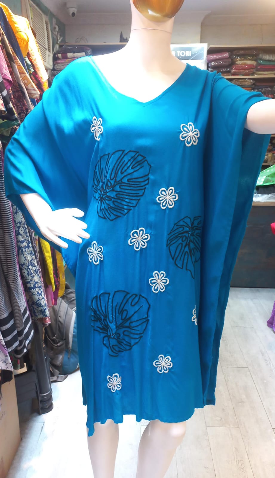 Elegant Reyon Embroidered Kaftan for WomenCasual & Festive Wear
